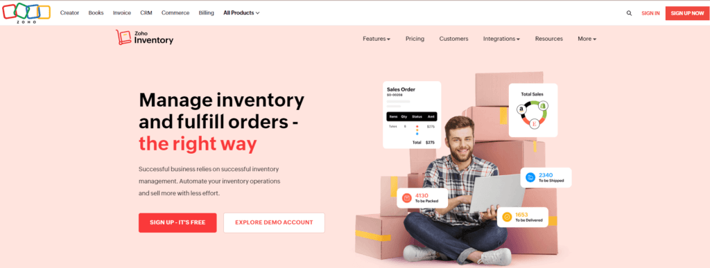 Zoho inventory