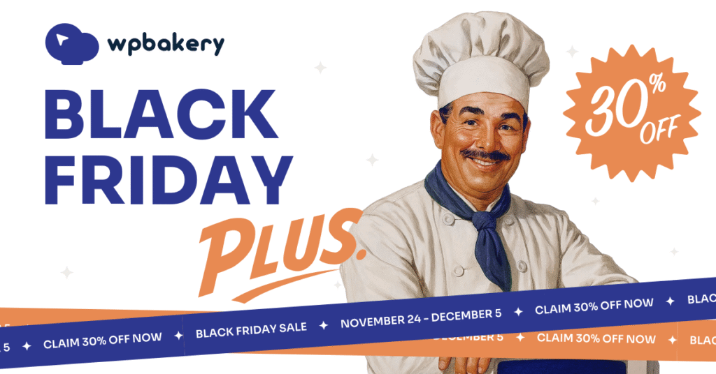 WP Bakery wordpress black friday deal