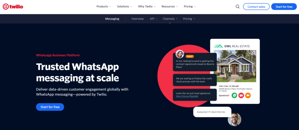 Twilio whatsapp marketing tool