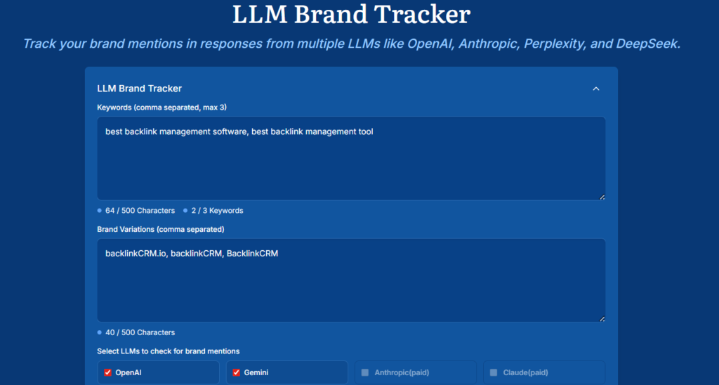 LLM Brand tracker answer socrates