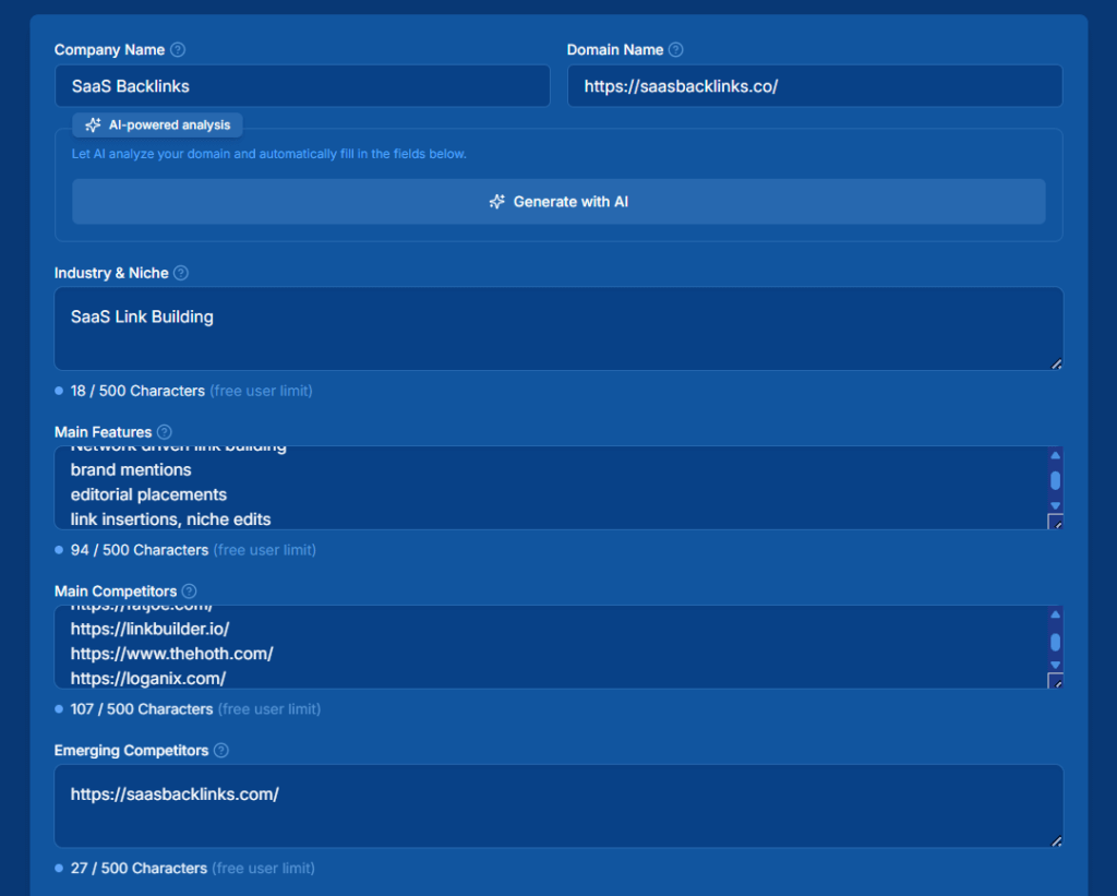 Answer socrates SaaS Keyword Generator